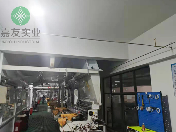 杭州极悦为星华反光材料车间制定高压微雾加湿器加湿方案