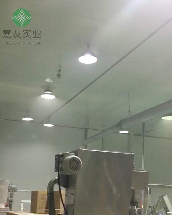 杭州极悦为联余精密机械有限公司生产车间安装干雾加湿器
