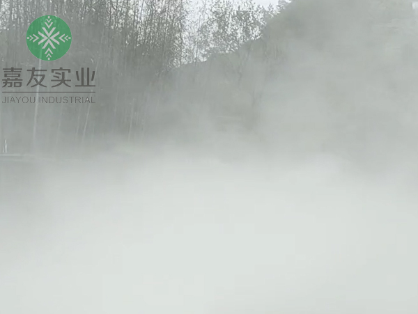 杭州极悦为圣域嘉千岛湖香里开元度假村安装雾森系统造景