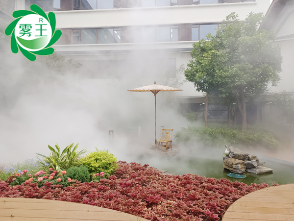 厂区花园雾森系统案例—塘栖法根食品营造仙气飘飘花园美景 厂区花园雾森系统案例—塘栖法根食品营造仙气飘飘花园美景